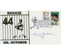 Reggie Jackson Signed Baseball Hall of Fame Cachet Envelope (JSA) at PristineAuction.com