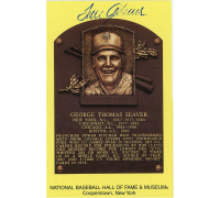 Tom Seaver Signed Hall of Fame Plaque Postcard (JSA) at PristineAuction.com