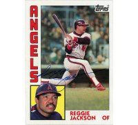 Reggie Jackson Signed 1984 Topps #21 Jumbo Trading Card (JSA) at PristineAuction.com