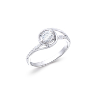 .39 CTW Natural Diamond Ring Mounted in 14Kt White Gold H-I, I1-I2 | Estimated Retail Value: $7,195 (IGI) at PristineAuction.com