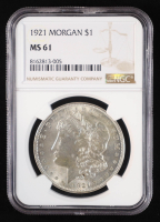 1921 Morgan Silver Dollar (NGC MS61) at PristineAuction.com