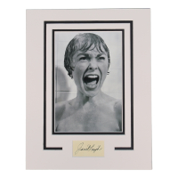 Janet Leigh Signed Custom Matted Cut (ACOA) at PristineAuction.com