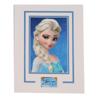 Idina Menzel Signed Custom Matted Cut (ACOA) at PristineAuction.com