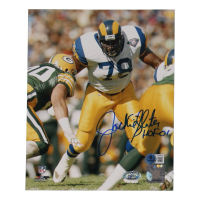 Jackie Slater Signed Rams 8x10 Photo Inscribed "HOF - 01" (Beckett) at PristineAuction.com
