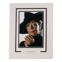 Maggie Smith Signed "Harry Potter" Custom Matted Cut (ACOA) at PristineAuction.com