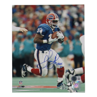 Thurman Thomas Signed Bills 8x10 Photo Inscribed "HOF 07" (Beckett) at PristineAuction.com