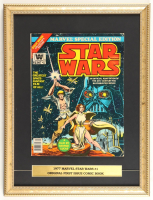 1977 "Star Wars" Issue #1 Custom Framed Marvel Comic Book Display at PristineAuction.com