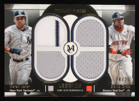 Derek Jeter / David Ortiz 2024 Topps Museum Collection Primary Pieces Legends Dual Player Quad Relics Gold #DPQLDEO #24/25 at PristineAuction.com