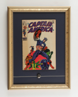 1969 "Captain America" Issue #111 Custom Framed Comic Book Display With Captain America Shield Metal Logo Pin at PristineAuction.com