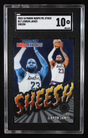 LeBron James 2023-24 Hoops Premium Stock Sheesh #17 (SGC 10) at PristineAuction.com