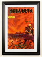 Megadeth 1986 Arizona Concert Custom Framed Poster Print at PristineAuction.com