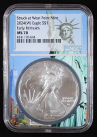 2024-(W) American Silver Eagle, Early Releases - Struck at West Point Mint (NGC MS70) at PristineAuction.com
