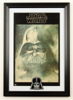 Star Wars 1977 Darth Vader Framed Print With Cloth Character Patch at PristineAuction.com
