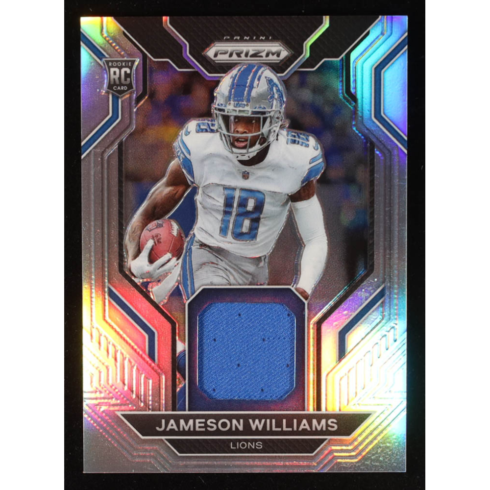 Jameson Williams 2022 Panini Prizm Rookie Gear #9 RC at PristineAuction.com