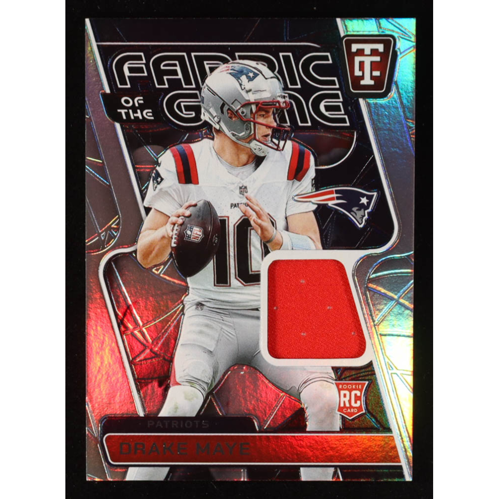 Drake Maye 2024 Totally Certified Fabric of the Game Rookies #5 #073/149 RC at PristineAuction.com