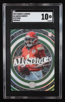 Xavier Worthy 2024 Panini Illusions Mystique Emerald #6 RC (SGC 10) at PristineAuction.com