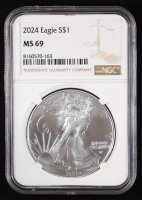 2024 American Silver Eagle (NGC MS69) at PristineAuction.com