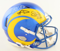 Eric Weddle, Aaron Donald & Odell Beckham Jr. Signed Rams Full-Size Authentic On-Field Speed Helmet (JSA) at PristineAuction.com