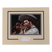 Eli Wallach Signed "The Good, the Bad, and the Ugly" Custom Matted Cut (ACOA) at PristineAuction.com