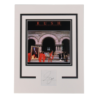 Geddy Lee Signed "Rush" Custom Matted Cut (ACOA) at PristineAuction.com