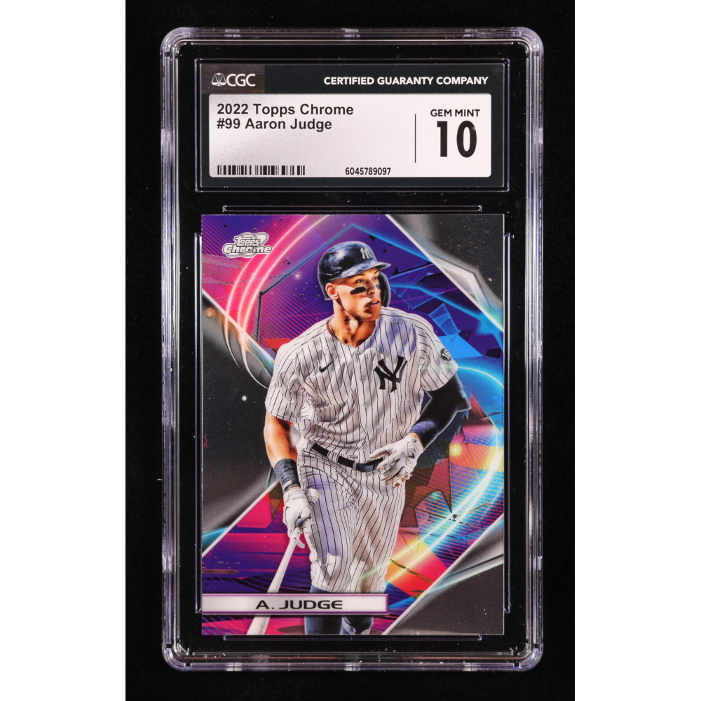 Aaron Judge 2022 Topps Cosmic Chrome #99 (CGC 10) at PristineAuction.com