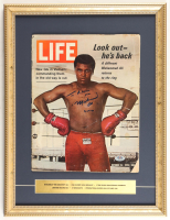 Muhammad Ali Signed Custom Framed "Life" Magazine (PSA) at PristineAuction.com
