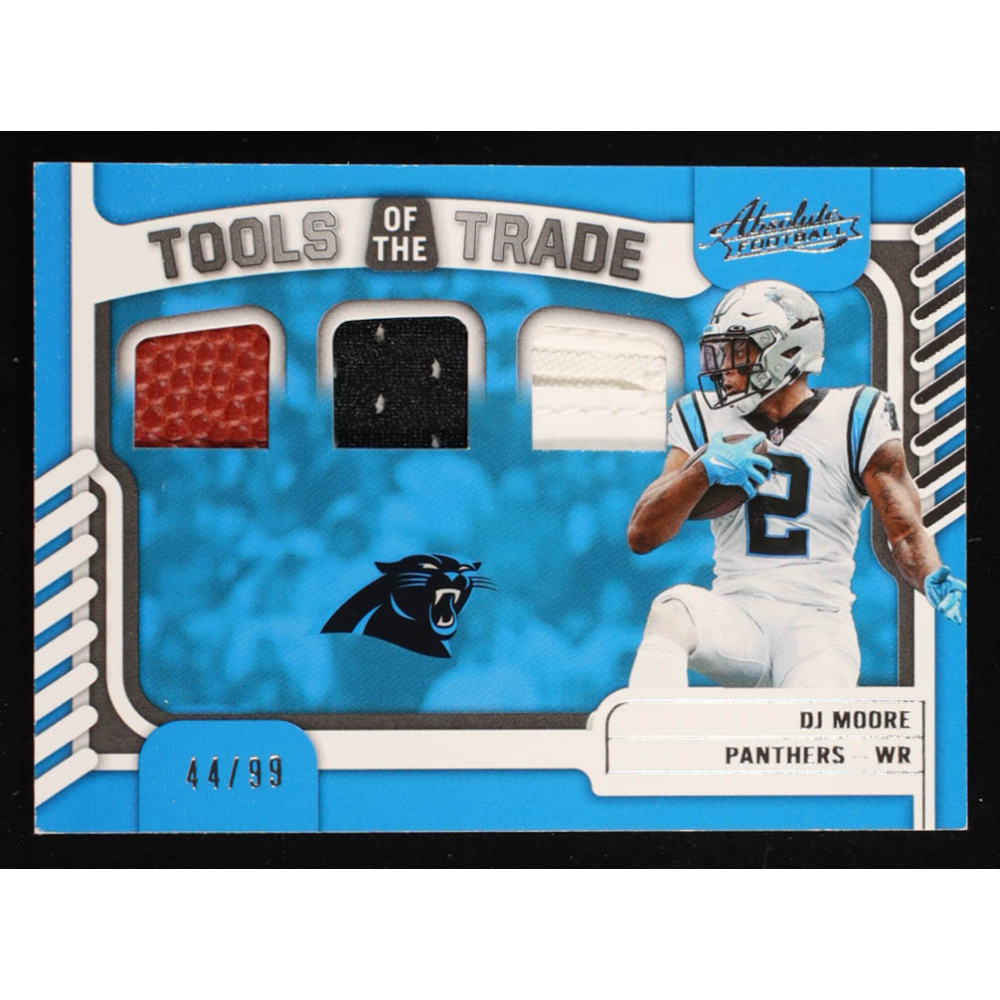 D.J. Moore 2022 Absolute Tools of the Trade Triple Material Autographs #18 #44/99 at PristineAuction.com