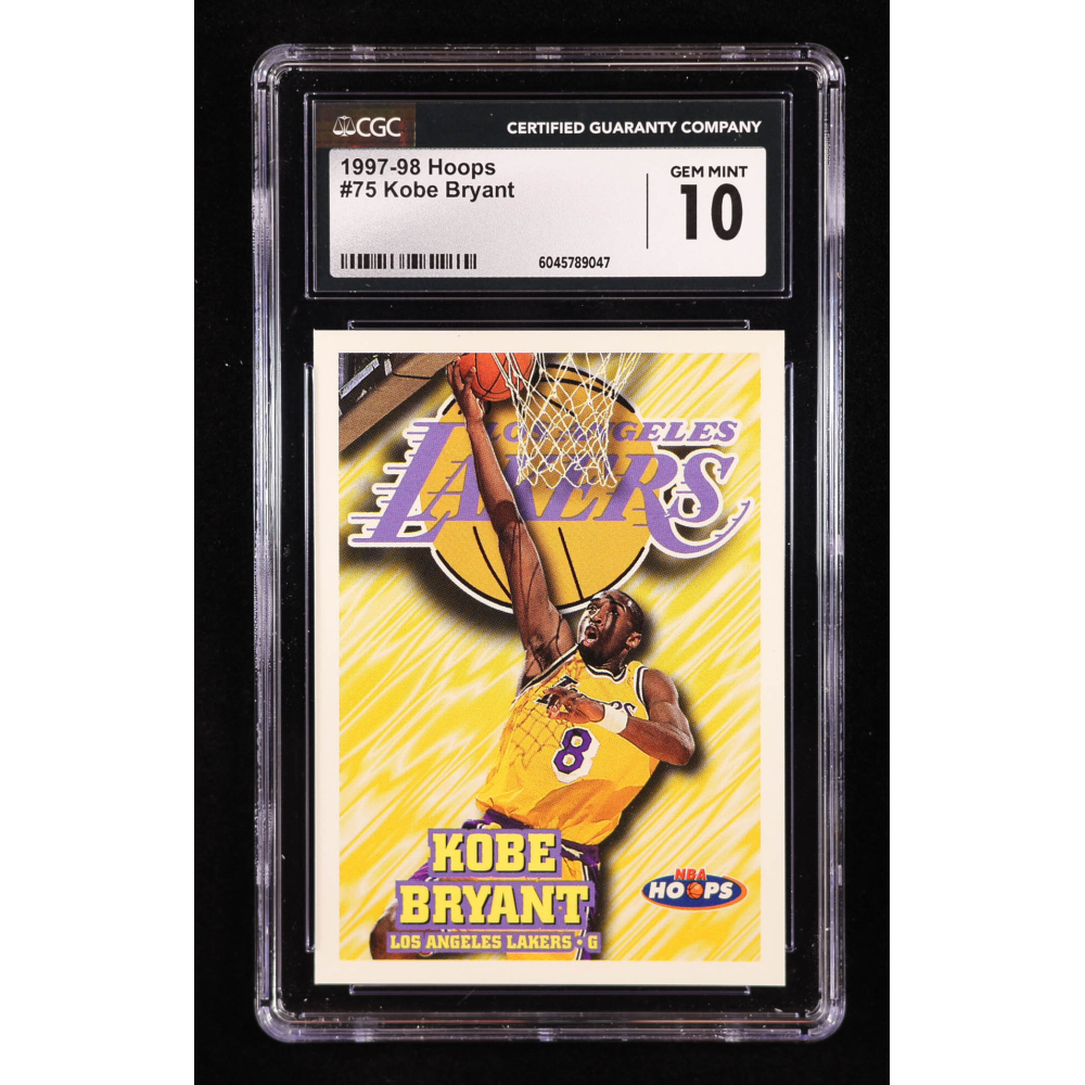 Kobe Bryant 1997-98 Hoops #75 (CGC 10) at PristineAuction.com