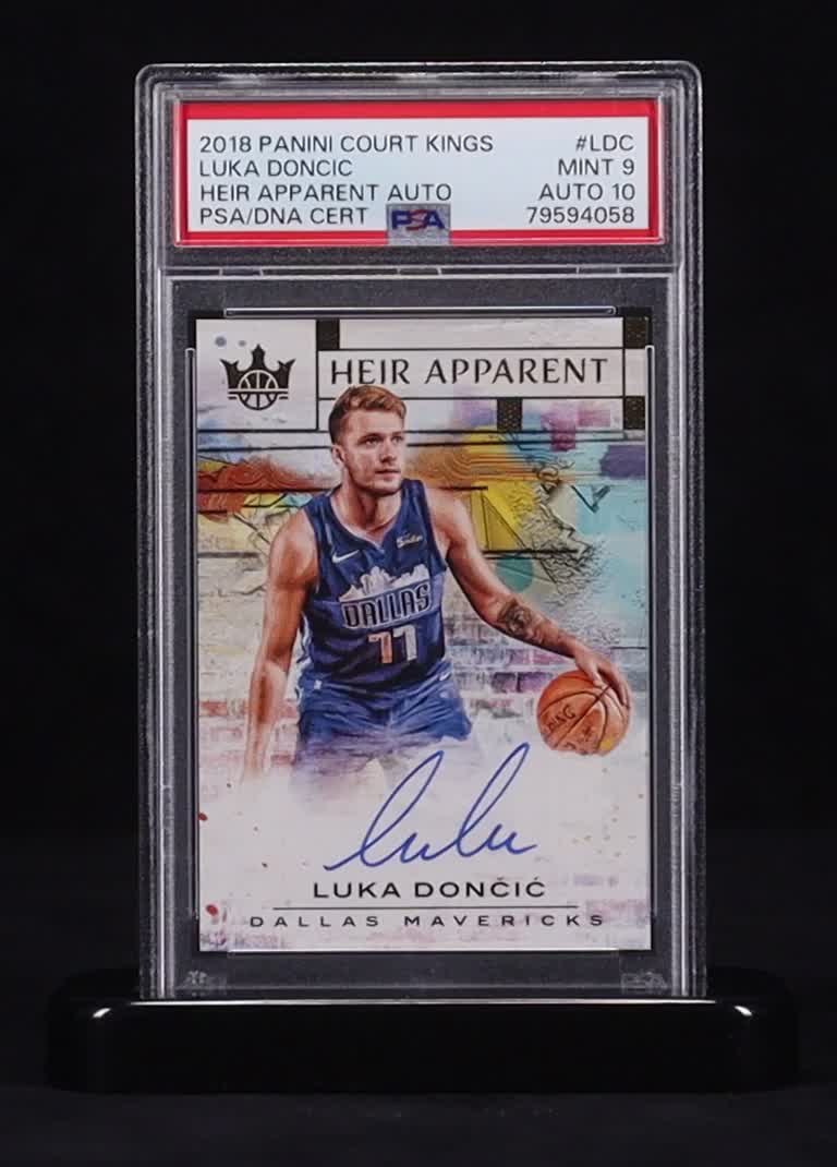 Luka Doncic 2018-19 Court Kings Heir Apparent Autographs #7 RC #171/199 (PSA 9 | Auto 10) at PristineAuction.com
