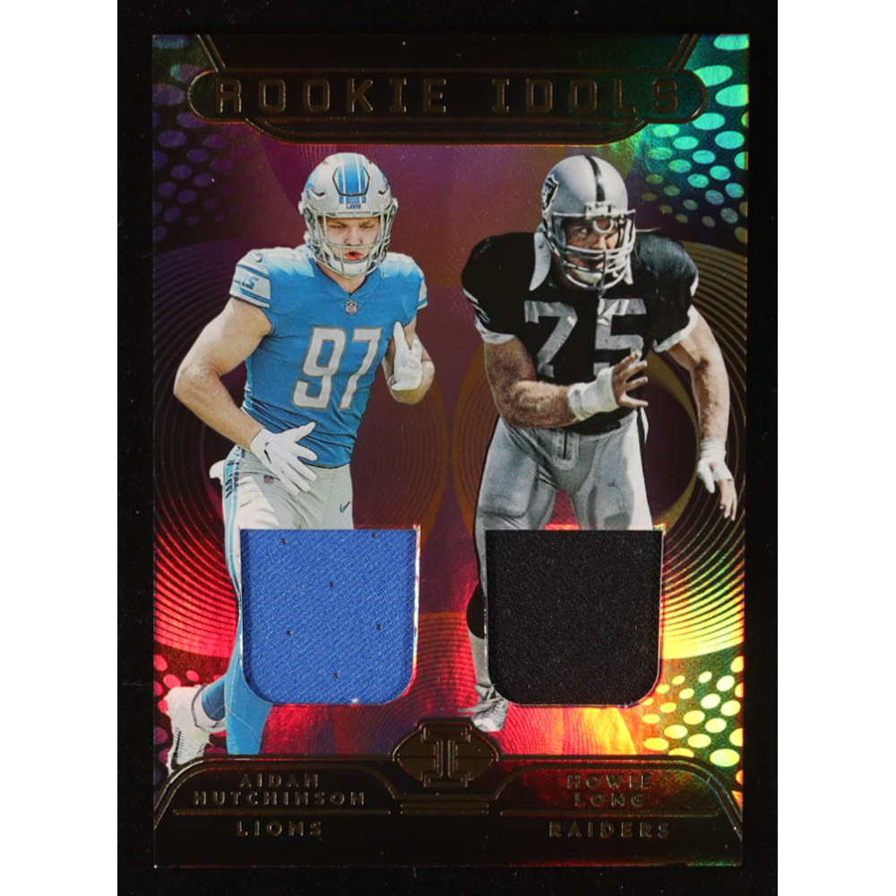 Aidan Hutchinson / Howie Long 2024 Panini Prizm Rookie Gear #7 at PristineAuction.com