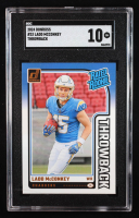Ladd McConkey 2024 Donruss Rated Rookies Throwback #23 RC (SGC 10) at PristineAuction.com