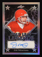 Joe Montana 2024 Leaf Joe Montana Legacy Gold Leaf Legend Autographs Silver #GLL-JM3 #14/35 at PristineAuction.com