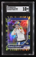 Matthew Stafford 2024 Donruss Optic Electricity #113 #17/75 (SGC 10) at PristineAuction.com