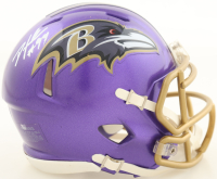 Odafe Jayson Oweh Signed Ravens Speed Flash Alternate Mini Helmet (JSA) at PristineAuction.com