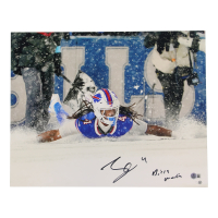 James Cook Signed Bills 16x20 Photo Inscribed "Bills Mafia" (Beckett) at PristineAuction.com