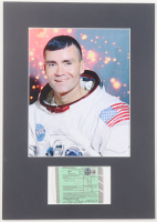 Fred Haise Signed Custom Matted U.S. Customs Form Cut Display (Beckett & PSA) at PristineAuction.com
