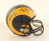 Jack Youngblood & Tom Mack Signed Rams Full-Size Throwback Alternate Speed Helmet Inscribed "HF 01" & "HOF 99" (Beckett) at PristineAuction.com
