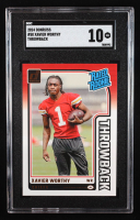 Xavier Worthy 2024 Donruss Rated Rookies Throwback #50 RC (SGC 10) at PristineAuction.com