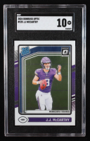 JJ McCarthy 2024 Donruss Optic #235 RR RC (SGC 10) at PristineAuction.com