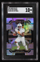 De'Von Achane 2023 Select Prizm Silver Die Cut #63 RC (SGC 10) at PristineAuction.com