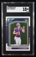 JJ McCarthy 2024 Donruss Optic #235 RR RC (SGC 10) at PristineAuction.com