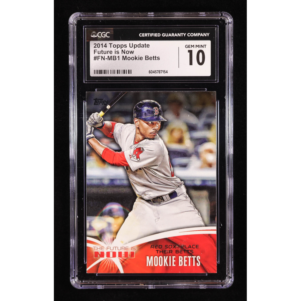 Mookie Betts 2014 Topps The Future is Now #FNMB1 UPD RC (CGC 10) at PristineAuction.com