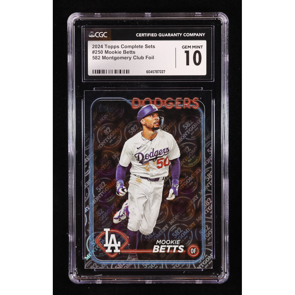 Mookie Betts 2024 Topps Factory Set 582 Montgomery Club #250 (CGC 10) at PristineAuction.com