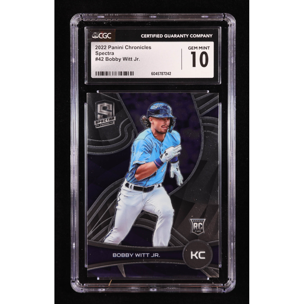 Bobby Witt Jr. 2022 Panini Chronicles Spectra #42 RC (CGC 10) at PristineAuction.com