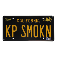 Cheech Marin & Tommy Chong Signed License Plate (Beckett) at PristineAuction.com