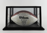 1992 Raiders Logo Football Team-Signed By (32) Including Howie Long & Tim Brown with Display Case (PSA) at PristineAuction.com
