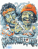 Cheech Marin & Tommy Chong Signed "Marijuana Zombie" 11x14 Photo (Beckett) at PristineAuction.com