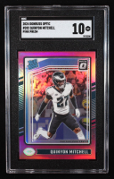 Quinyon Mitchell 2024 Donruss Optic Pink #282 RR RC (SGC 10) at PristineAuction.com