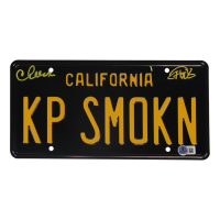 Cheech Marin & Tommy Chong Signed License Plate (Beckett) at PristineAuction.com