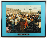 Bob Griese, Larry Csonka, Don Shula, Paul Warfield | 1972 Dolphins Custom Framed Photo Team-Signed By (41) (JSA) at PristineAuction.com